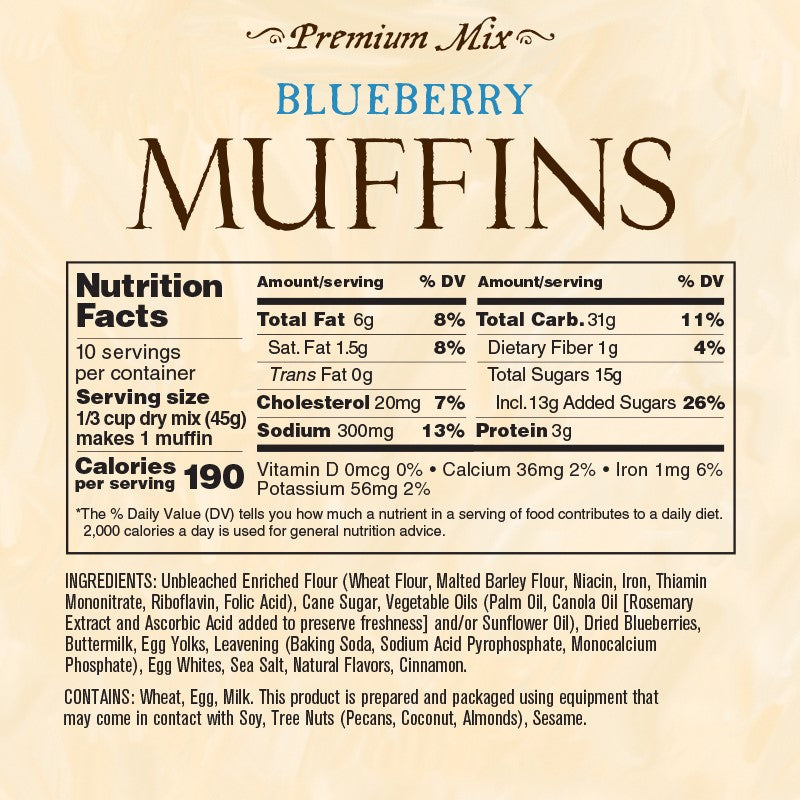 Blueberry Muffin Mix
